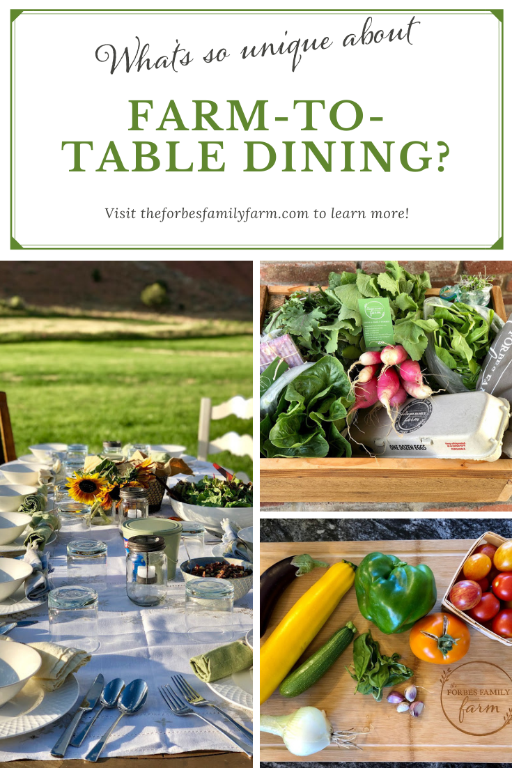 What’s so unique about FarmtoTable dining? The Forbes Family Farm