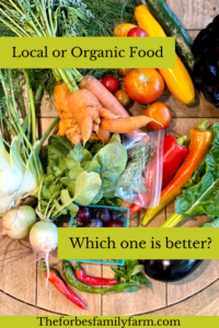 Organic vs local food